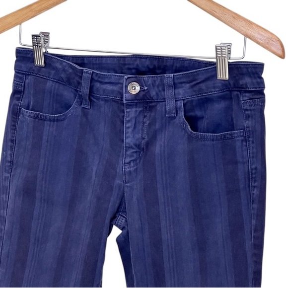 Splendid Size 4 Navy Blue Two Tone Striped Skinny Jean - Picture 1 of 14